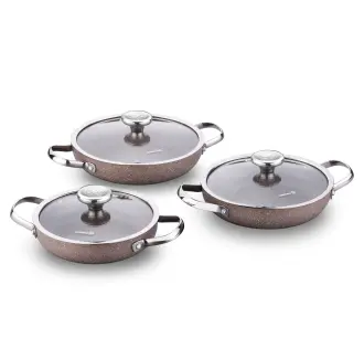 Korkmaz Browni 6 Parça Omlet Set A2920 - 1