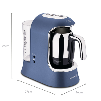 Korkmaz Kahvekolik Aqua Azura/Krom Otomatik Kahve Makinesi A862-03 - 2