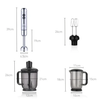 Korkmaz Mia Mega Blender Set Inox/Krom A447-16 - 3