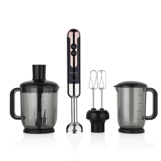 Korkmaz Mia Mega Siyah Rosegold Deluxe Blender Set A447-15 