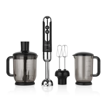 Korkmaz Mia Mega Siyah/Krom Blender Set A447-12 - 1