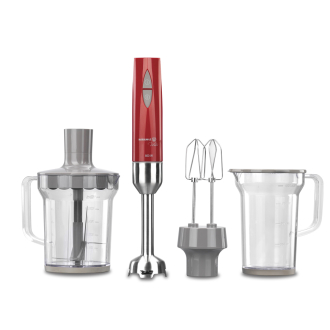 Korkmaz Vertex Mega Inox/Kırmızı Blender Set A445-04 