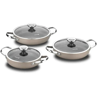 Korkmaz Zeta 6 Parça Bej Omlet Set A1356 - 1